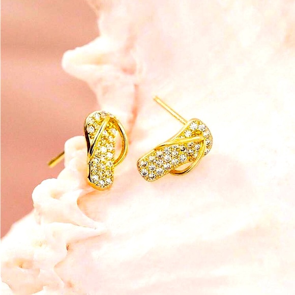 Jewelry - Elegant Gold and Silver Stud Earrings